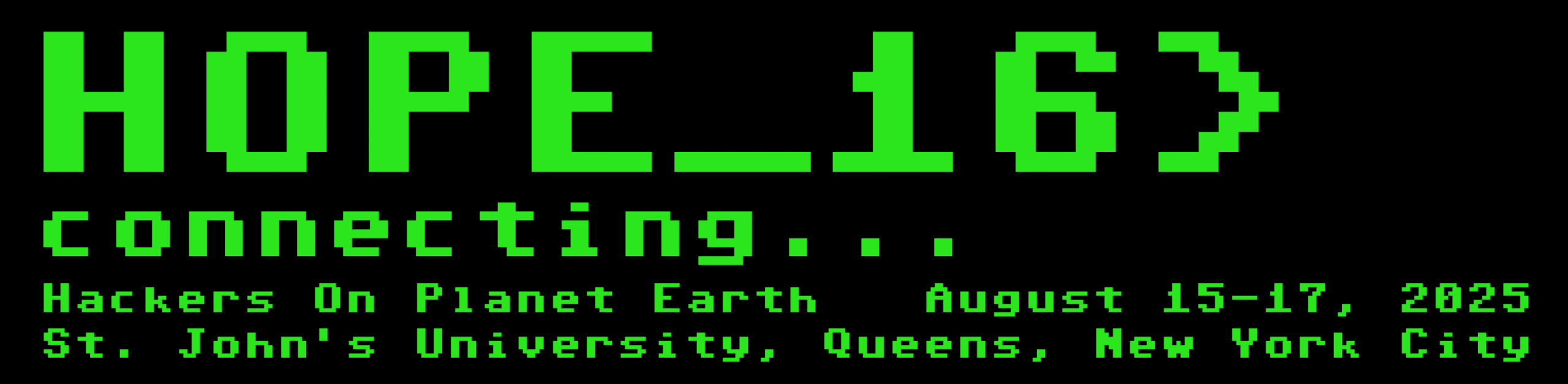 HOPE 16, Hackers on Planet Earth